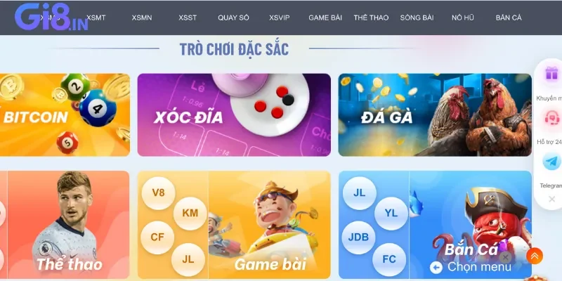 GI8 - Nhà cái casino đẳng cấp 5 sao chuẩn quốc tế 22 Nhà cái cung cấp đa dạng sản phẩm cá cược